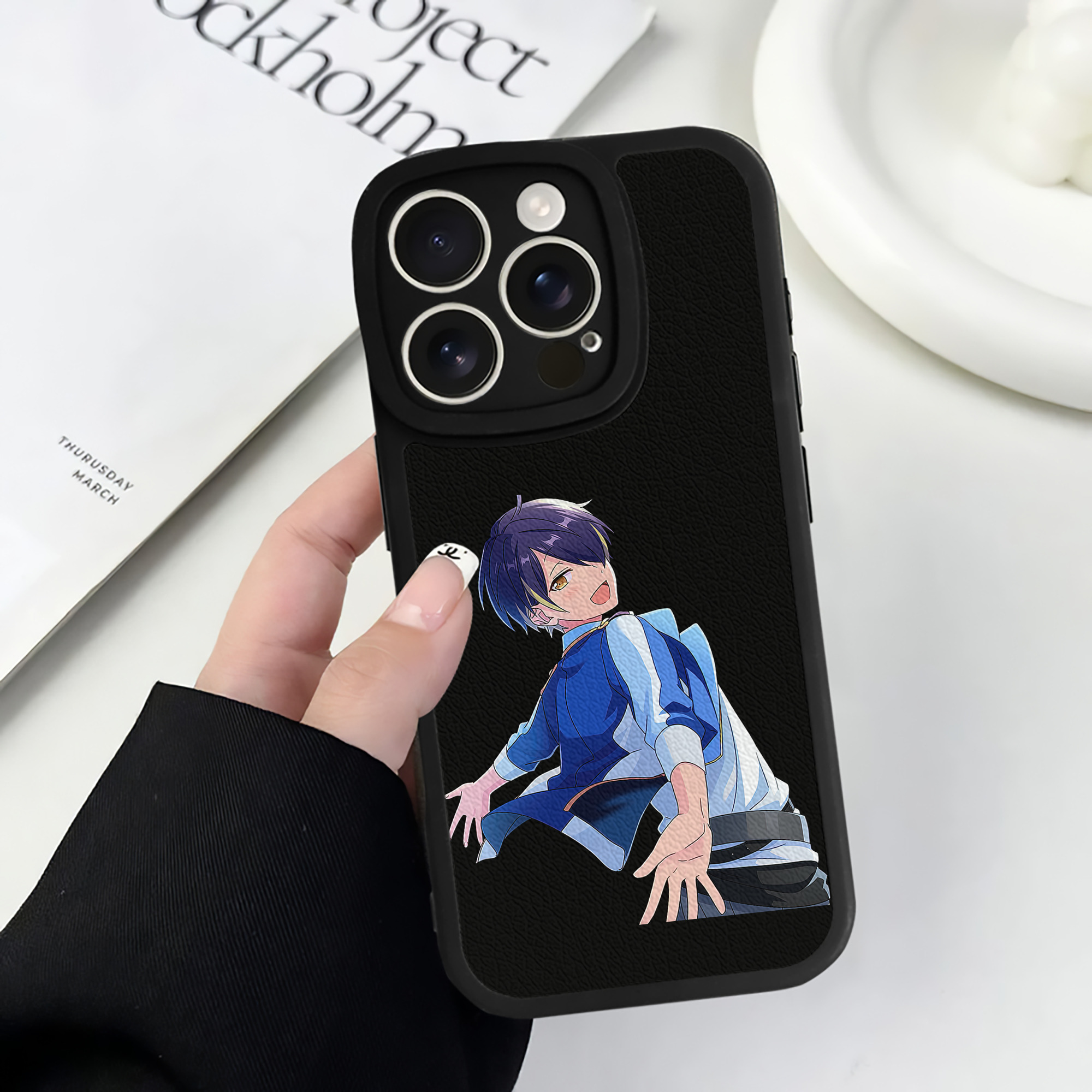 （画像用） あんさんぶるスターズ! Ensemble Stars 【iPhone 16シリーズ対応】シリコンスマホケース（レザー調） 材質：シリコン